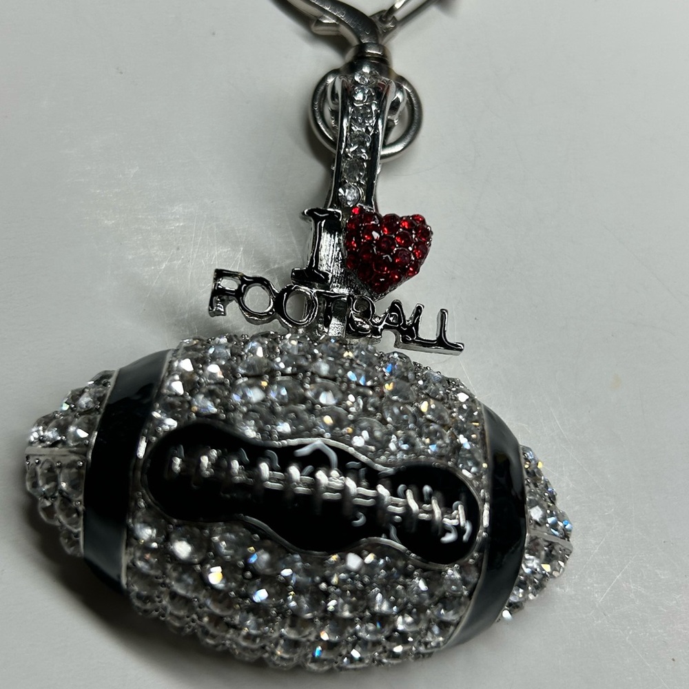 3 Sparkling Football Key Chain